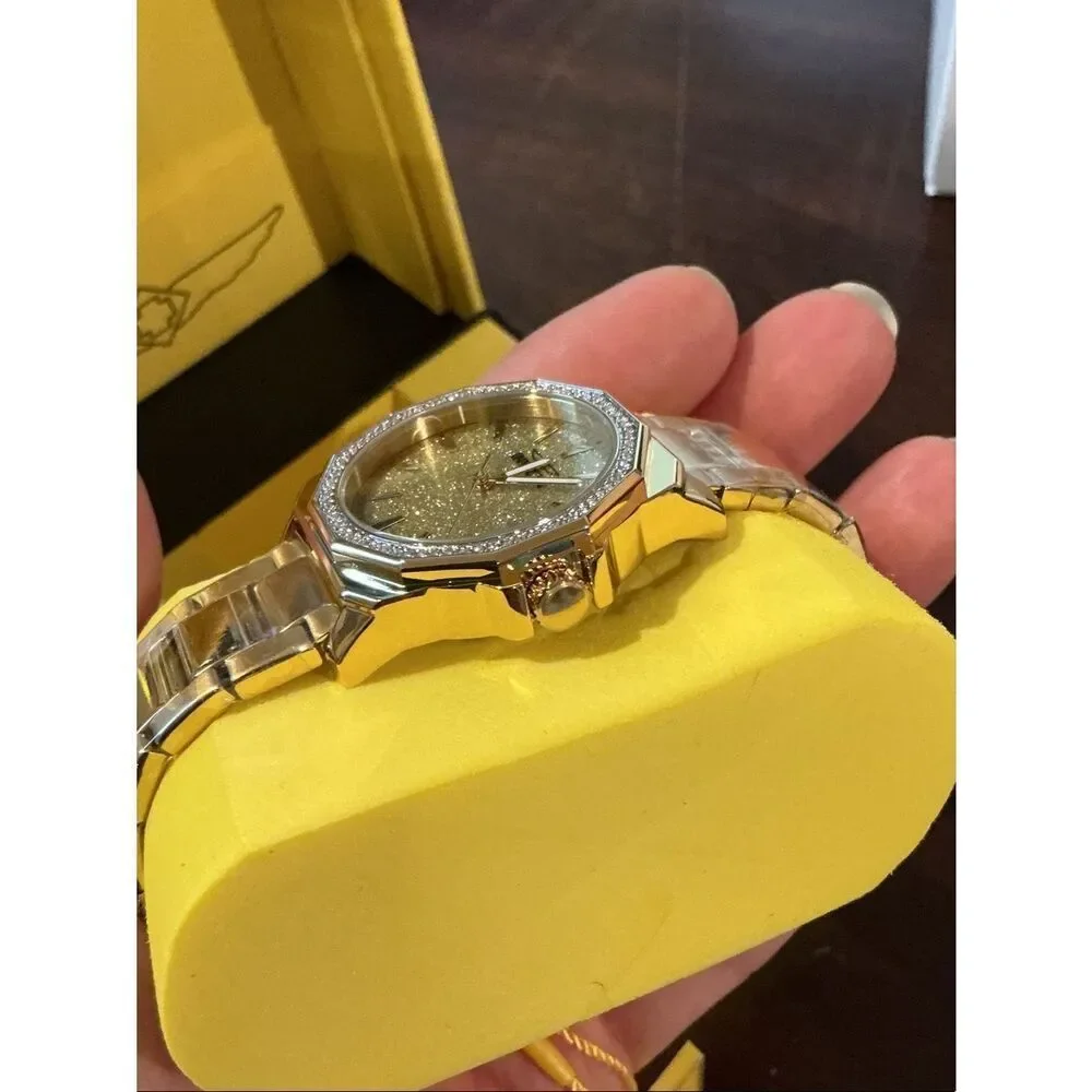 Invicta Speedway Women’s Watch 34mm Gold-Tone Bracelet Glitter Dial 49130